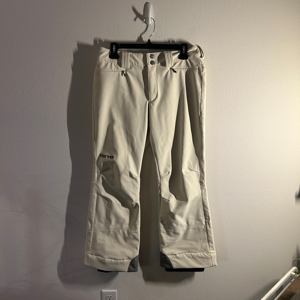 Marmot Women's Cream White Snow pants Size M